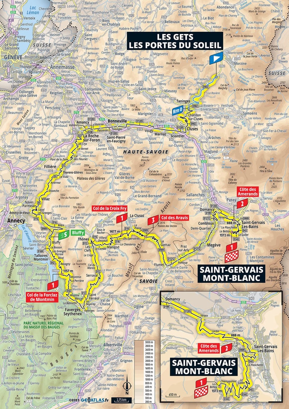 Tour de France 2023 stage 15 preview Route map and profile of 179km